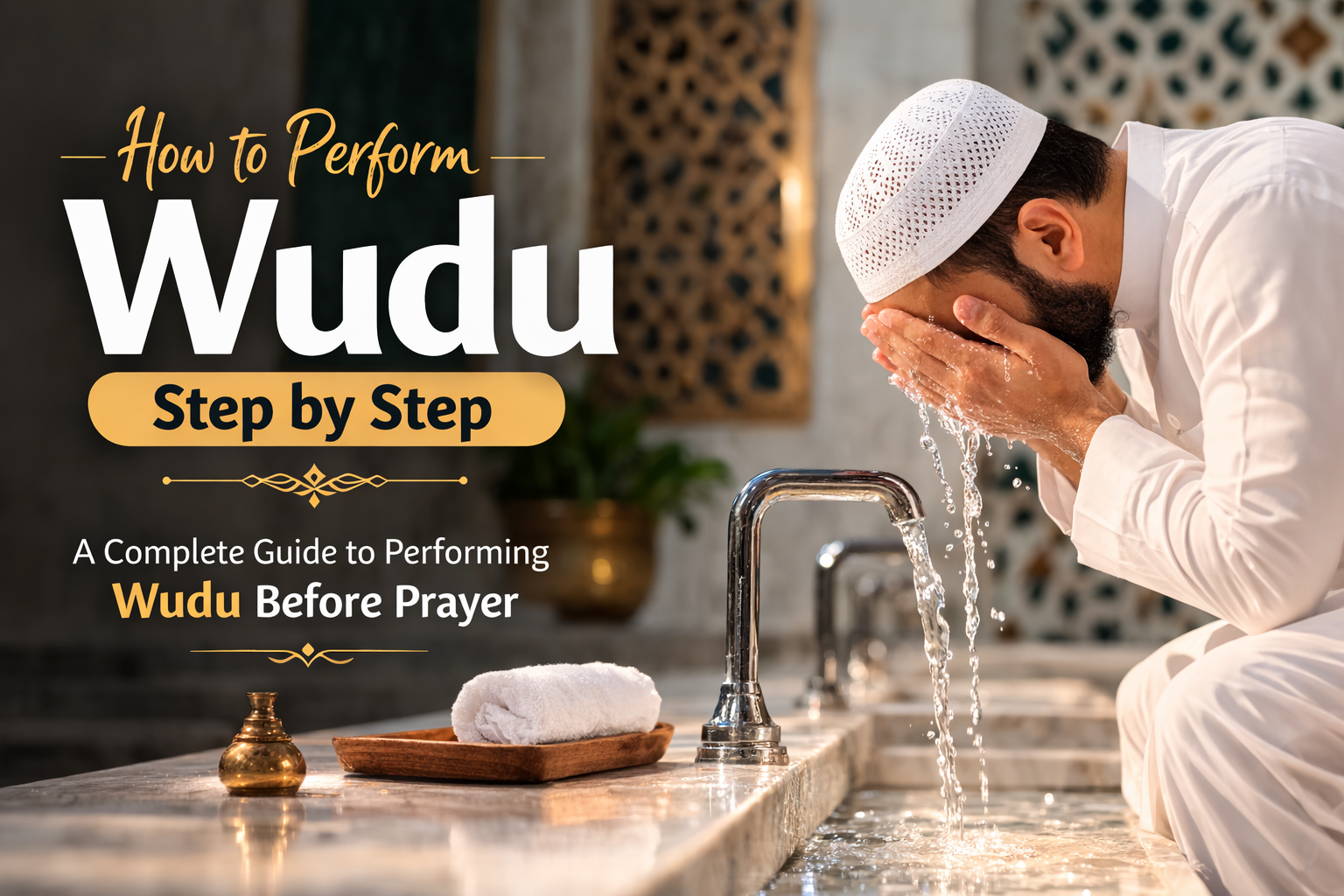 how to perform wudu step by step