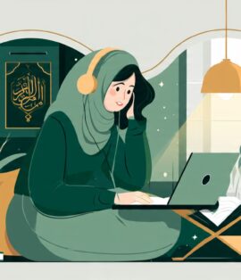 Student learning Hifz Quran online with a qualified Quran teacher through online Hifz classes
