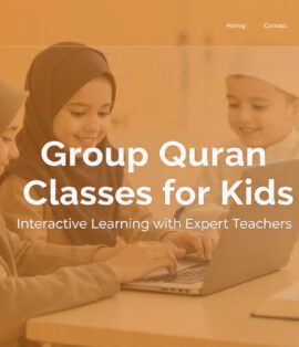 Islamic online Quran classes for kids in group learning environment