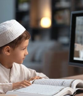 Beginner student learning Quran online with guidance from a qualified Quran teacher
