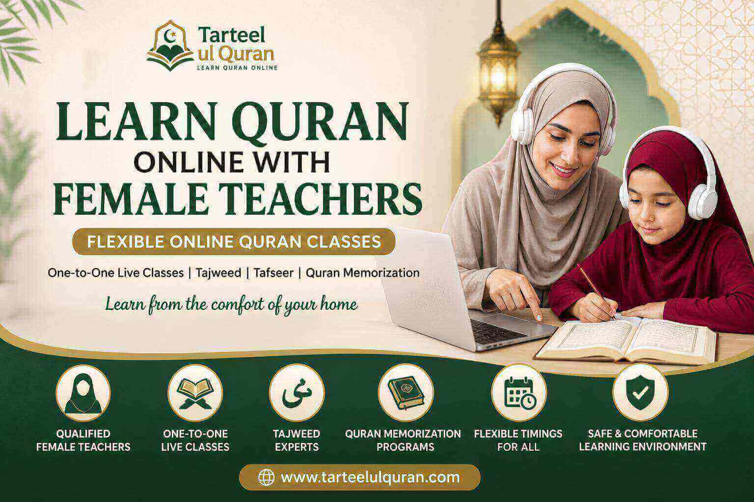 Learn Quran Online with Female Teachers